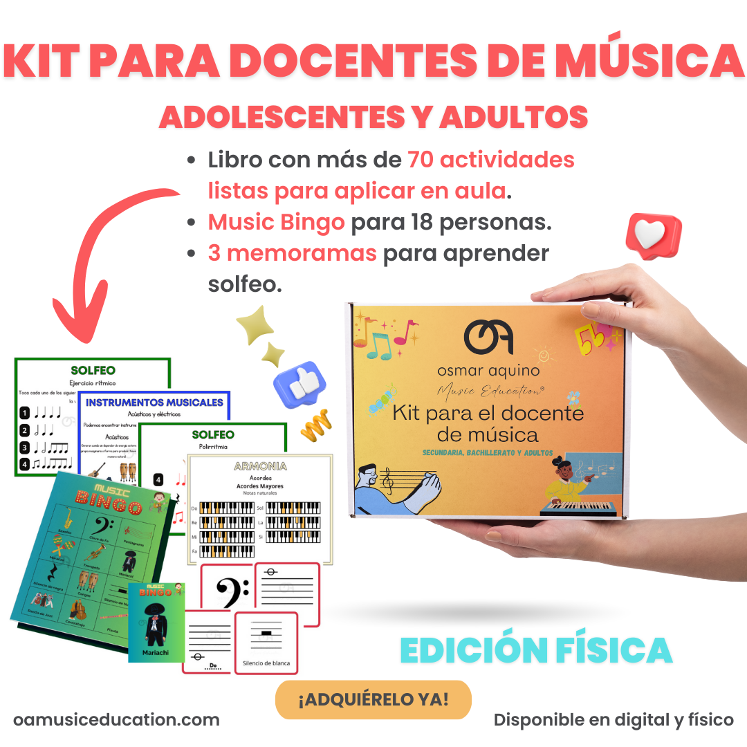 Kit para docentes de música: Adolescentes y adultos (Físico)